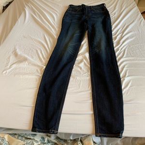 Express super high rise legging Jean size 0 LONG